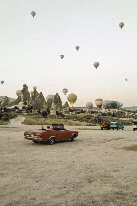 classic car tour in cappadocia - kapadokya klasik araba turu